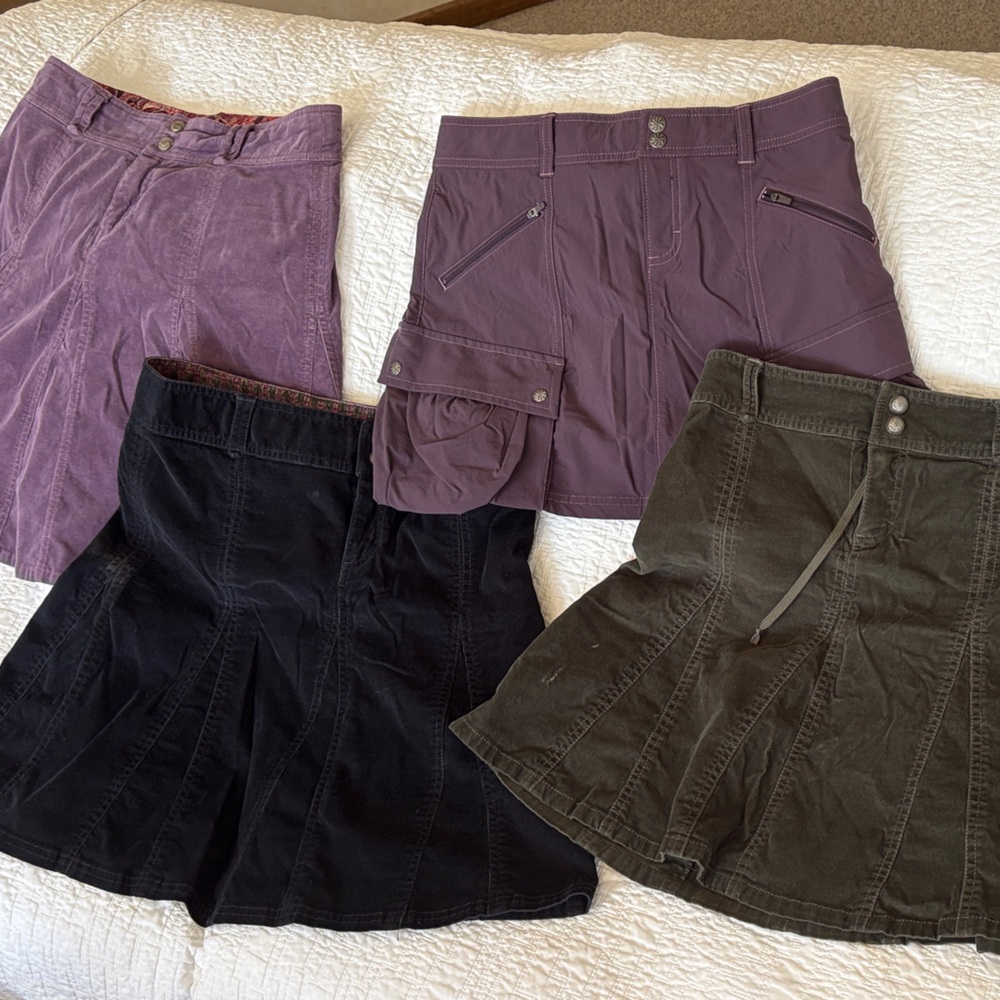 Athleta Purple and Black Mixed Skirts Bundle